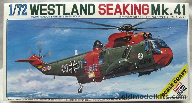 Fujimi 1/72 Westland Seaking Mk.41 - German Navy SAR, 7A29 plastic model kit